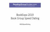 BookExpo 2019 Book Group Speed Dating Expo 2… · We Love Anderson Cooper, characters are treated as outsiders because of their sexual orientation, racial or religious identity,