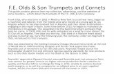 F.E. Olds & Son Trumpets and Cornets - trumpet-history.com Trumpet Models.pdf · The Olds P-10 Custom Trumpet Years Built: 1963/66 – 1970/72 Variants: Also available as C-10, D-10,