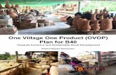 One Village One Product (OVOP) Plan for B40 · are including giving prospect to the product (invitation to Labu Sayong operators to be involved in exhibition and showcasing of their