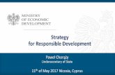 Strategy for Responsible Development · The Polish economy needs a new impetus to develop, which will ensure a stable increase in the competitiveness on the basis of new development