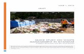 Quick Study on Waste Management in Myanmar · waste management as issues ofimmediate concern, both in terms of the environment and public health. Municipal solid waste is defined
