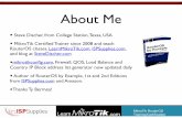 2019 MUM Presentation · • MikroTik Certiﬁed Trainer since 2008 and teach RouterOS classes, LearnMikroTik.com, ISPSupplies.com, and blog at SteveDischer.com •mikrotikconﬁg.com,