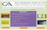 Quarterly Newsletter July 2016 - capranjaljoshi.com fileQuarterly Newsletter Contents EqualisationLevy–NewIncome Tax New TCS provisions and Rates for Office 9, Suvan, Opp. Jog High