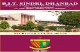 B.I.T. SINDRI, DHANBAD Session 2019-20.pdf · Director’s Address B.I.T. Sindri, Dhanbad is a premier engineering college of Jharkhand under Department of Technical, Higher Education