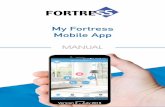 My Fortress Mobile App - fortresssecuritystore.com · First, we’ll bind the de- ... Download and install the free “My Fortress” mobile app (or scan the QR code from the device