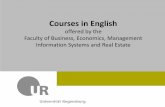 Faculty of Business, Economics, Management Dr. Max ... · Faculty of Business, Economics, Management Dr. Max MustermannInformation Systems and Real Estate Referat Kommunikation &
