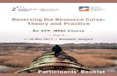 Reversing the Resource Curse: Theory and Practice · help reverse the “resource curse.” Speciﬁ cally, the course will examine the political economy of governance in resource-rich