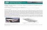 Large Scale Tests on Bridge Slabs Cantilevers Subjected to ... · TESTS ON LARGE SCALE BRIDGE CANTILEVERS The tested cantilever is a 3/4 model of a full scale bridge cantilever. The