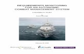 REQUIREMENTS MONITORING FOR AN AUTONOMIC COMBAT MANAGEMENT … · combat management system (CMS) of a modern and technological advanced naval platform. An effort is made to apply