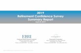 2019 Retirement Confidence Survey Summary Report · Why are retirees more confident? Retirees appear to be much more confident in their ability to handle expenses in retirement —