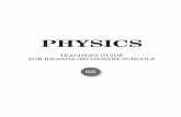 PHYSICS - reb.rw S5... · vii is also important to consider the context in which it was created. A model must help learners understand a given reality, explain certain properties