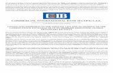 COMMERCIAL INTERNATIONAL BANK (EGYPT) S.A.E. · Commercial International Bank (Egypt) S.A.E. B.31/B.2 Domicile, legal form, legislation and country of incorporation The Bank is a
