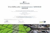 Certificate resources SAVED 20L8 - schiwa-profile.de saved_2018.pdf · Certificate resources 2018 SAVED Schiwa-Profile Schill & Walther GmbH hat im Jahr 2018 die folgenden Materialarten