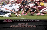 OPPONENTS fileOPPONENTS 2014 AGGIE FOOTBALL 27 GAME 4 SMU LOCATION: Dallas, Texas FOUNDED: 1911 ENROLLMENT: 10,893 NICKNAME: Mustangs COLORS: Red and Blue CONFERENCE: American Athletic