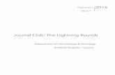 Fall$ 08 Journal Club: The Lightning Rounds - BestBits fileJournal Club – The Lightning Rounds 5! Section 1. General Hematology, Thrombosis & Transfusion Medicine 5! Red blood cell