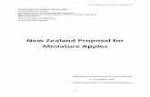 New Zealand Proposal for Miniature Apples - UNECE · Association of Fresh Fruit Exporters” (SHAFFE) support this proposal for a derogation. Copies of their letters of support are