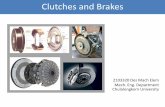 Clutches and Brakes - Chulalongkorn University: Faculties ...pioneer.netserv.chula.ac.th/~rchanat/2183351_ME Design/CRW06_Clutches... · To design clutch or brake, the followings