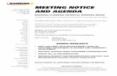 Meeting Notice and Agenda - sandag.org · name and meeting date, agenda item, your name, and your organization. Any comments, handouts, presentations, or other materials from the