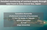 Detailed monitoring of nutrient supply through tidal front ... 7-8... · Detailed monitoring of nutrient supply through tidal front in Seto Inland Sea, Japan Tomohiro Komorita (Prefectural