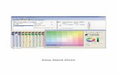 Easy Stand Alone · By default, the software enables dimmer on color mixing and dimmer channels. You can disable this feature by selecting the channel from the list (3) and by unselect