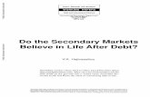 Do the Secondary Markets Believe in Life After Debt? · Do the Secondary Markets Believe in Life After Debt? V.A. Hajivassiliou Secondary market values tend to reflect past difficulties