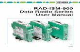 RAD-ISM-900 Data Radio and RadLink Software User Manual · This Manual Contains Information on the The RAD-ISM-900 Data Radio Series User Manual The information given herein is based