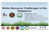 Water Resource Challenges in the Philippinesacsgp.web2.ncku.edu.tw/var/file/83/1083/img/2017SEAsia_Philippines.pdf · Water Resource Challenges in the Philippines Philippine Team