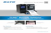 CLNX Barcode Validator - d2n1rly8br52rx.cloudfront.net · 21 SATO America. All rigts Resered. Re A Any unautoried reproduction o tis content in part or wole is strictly proibited