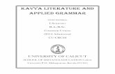 KAVYA LITERATURE AND APPLIED GRAMMAR14.139.185.6/website/SDE/I Sem.BA BSc Common Course - Kavya Literature... · Kavya Literature & Applied Grammar 3 CONTENTS Module I -Origin and