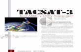 taCsat-3 - AcqNotes Joint Military Utility Assessment.pdf · its kind on orbit. What is unique about TacSat-3 is that its sen-sor is dedicated directly to a Theater Joint Force Commander,