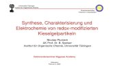 Synthese, Charakterisierung und Elektrochemie von redox ... · Universität Tübingen Institut für Organische Chemie Graduiertenkolleg “Chemie in Interphasen” Synthese, Charakterisierung