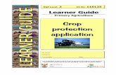 Crop protection application - agriseta.co.za · crop protection manager decides which chemicals to use, in what concentration to apply the chemicals, and the schedule of application.