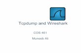 Tcpdump and Wireshark - Princeton University Computer Science · Tcpdump examples (Mac OS X) - Use “ifconfig” or “sudo tcpdump -D” to get a list of interfaces - “sudo tcpdump