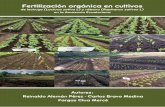 FERTILIZACIÓN ORGÁNICA EN CULTIVOS DE LECHUGA · vegetativos del cultivo de la lechuga según fertilización utilizada. ..... 72 5.3. Comportamiento de los rendimientos ... En un