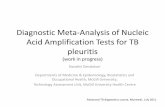 Diagnostic Meta-Analysis of Nucleic Acid Amplification ... · Diagnostic Meta-Analysis of Nucleic Acid Amplification Tests for TB pleuritis (work in progress) Nandini Dendukuri Departments