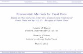 Econometric Methods for Panel Data · Arellano,M.Panel Data Econometrics, Oxford University Press. (very formal state of the art) Diggle, P., Heagerty,P., Liang, K.Y.,and S.Zeger