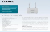 Wireless N PoE Access Point - sistel-networking.it · Wireless N PoE Access Point Features Product Highlights Multiple operate modes Can be configured to optimise network performance