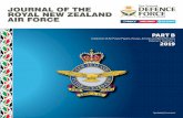 JOURNAL OF THE - airforce.mil.nz · 6 Journal of the Royal New Zealand Air Force – Part B Volume 5 – Number 1 – 2019 7 JOURNAL OF THE ROYAL NEW ZEALAND AIR FORCE PTAR B ColleCtion