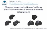 26 - 28 September 2017 Hannover, Germany V International ... fileAuthors: Joaquín Irazábal, Fernando Salazar and Eugenio Oñate Shape characterization of railway ballast stones for