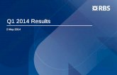 Q1 2014 Results - investors.rbs.com/media/Files/R/RBS-IR/download/slides/q1... · 1 Cost:income ratio including bank levy, integration and restructuring charges. 2 Fully-loaded Basel