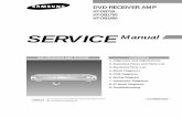 SERVICE Manual - ESpecmonitor.espec.ws/files/samsung_ht-db750__db1750__db1850_326.pdf · SERVICE Manual DVD RECEIVER AMP SYSTEM CONTENTS ASC LSM V-H/P 1. Alignment and Adjustments
