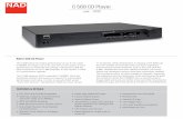 C 568 CD Player - nadelectronics.com · 17 1/8 x 3 3/16 x 12 11/16 inches Net weight 4.9kg 10.8lb Shipping weight 6.3kg 13.9lb * Gross dimensions include feet, extended buttons and