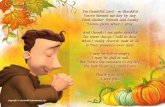 ) M THANKFUL ,ORD SO THANKFUL 9OU VE BLESSED ME DAY BY … · so thankful 9ou ve blessed me day by day &ood shelter friends and family 9ou ve given when ) pray !nd though ) am quite