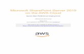 Microsoft SharePoint Server 2016 on the AWS Cloud · Amazon Web Services (AWS) cloud. It also provides links for viewing and launching AWS CloudFormation templates that automate the