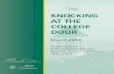 WICHE KNOCKING AT THE COLLEGE DOOR · Knocking at the College Door The Western Interstate Commission for Higher Education and its 15 member states – Alaska, Arizona, California,