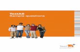 TestAS Sample questions - wetalent.edu.vn · 2 TestAS – Sample questions Dear TestAS candidate, You have decided to study in Germany. You are considering which path of study would