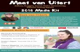 Maat van Uitert - thefrugalchicken.com · 2018 Media Kit Maat van Uitert Maat van Uitert (pronounced May-aht van Eye-tert) is the founder of the home and garden website Pampered Chicken