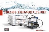 storage and dispensing solutions - assets.cnhindustrial.com · rate equivalent to 2–5% of diesel consumption. This low dosing rate ensures long refill periods, and the use of diesel