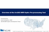 Overview of the ArcGIS WRF-Hydro Pre-processing Tool · Overview of the ArcGIS WRF-Hydro Pre-processing Tool CUAHSI Training Workshop | The Community WRF-Hydro Modeling System | May