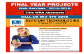 Elysium Technologies Private Limitedelysiumtechnologies.com/wp-content/uploads/2015/08/2015_Web-Services.pdfDiversifying Web Service Recommendation Results via Exploring Service Usage